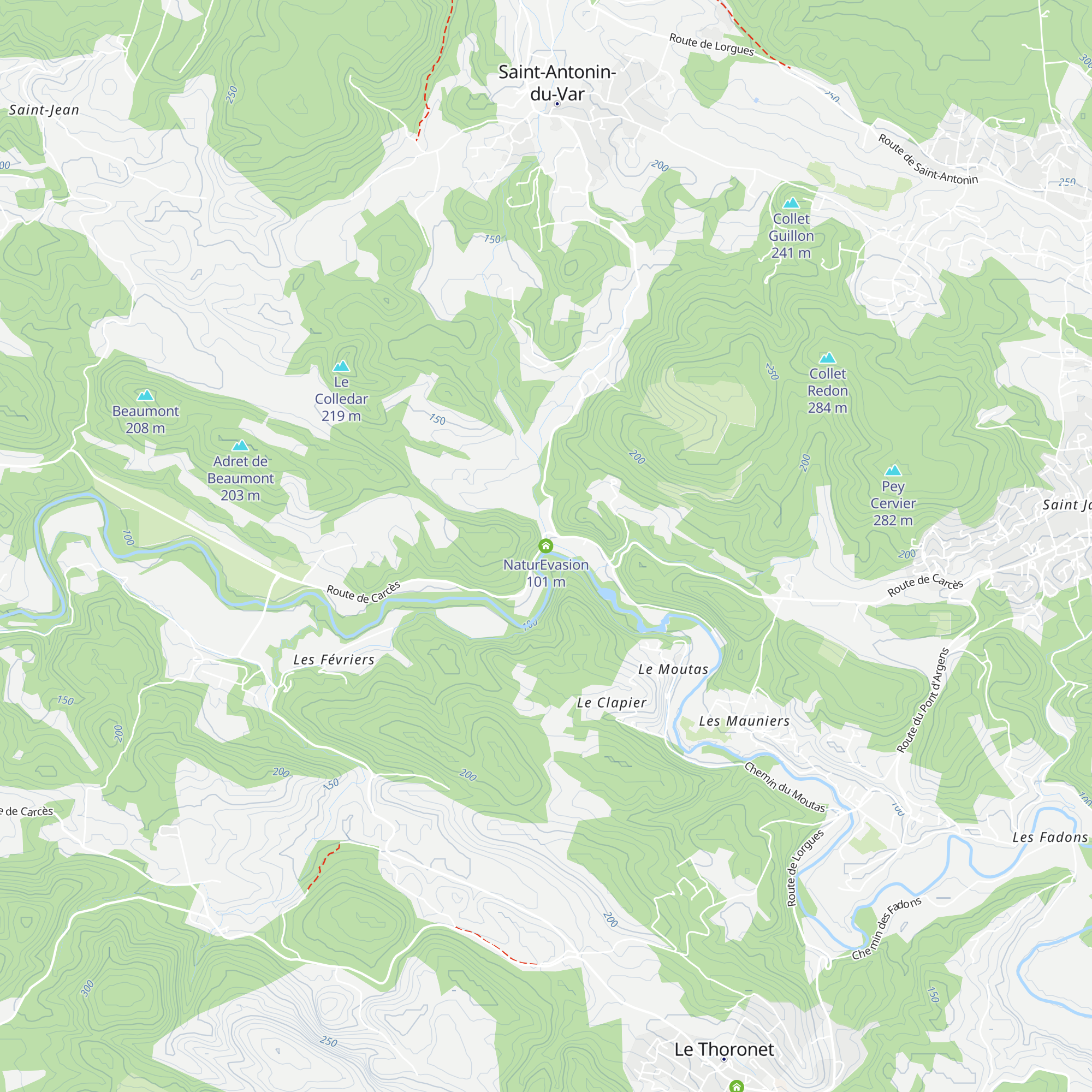 NaturEvasion map