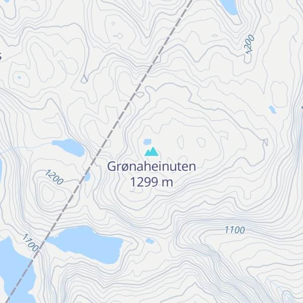 Map of Grønaheinuten