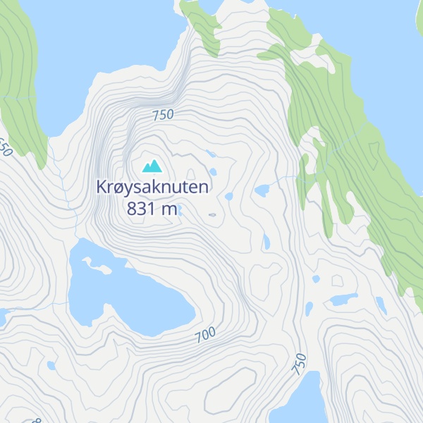 Map of Krøysaheia
