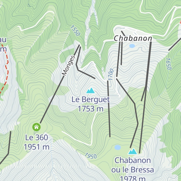 Map of Le Berguet