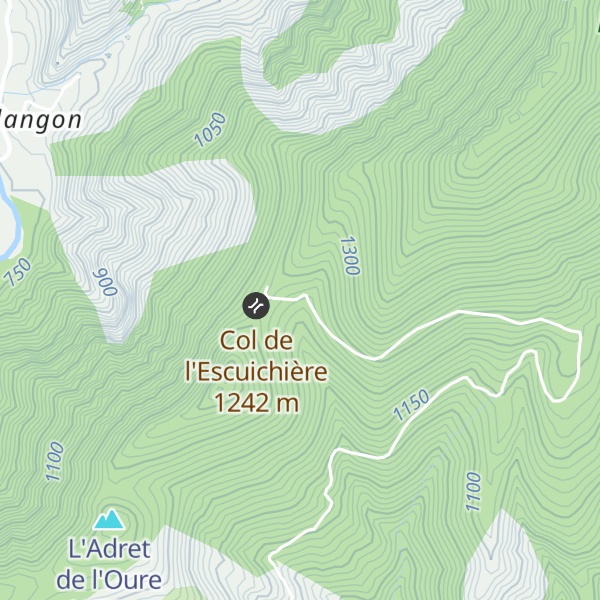 Map of Refuge d'Art Col de l'Escuichière