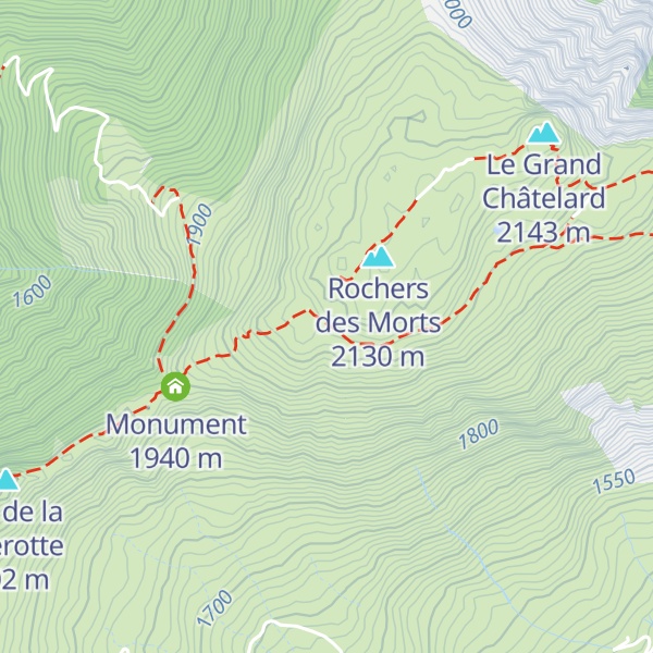 Map of Chalet de berger Grand Châtelard