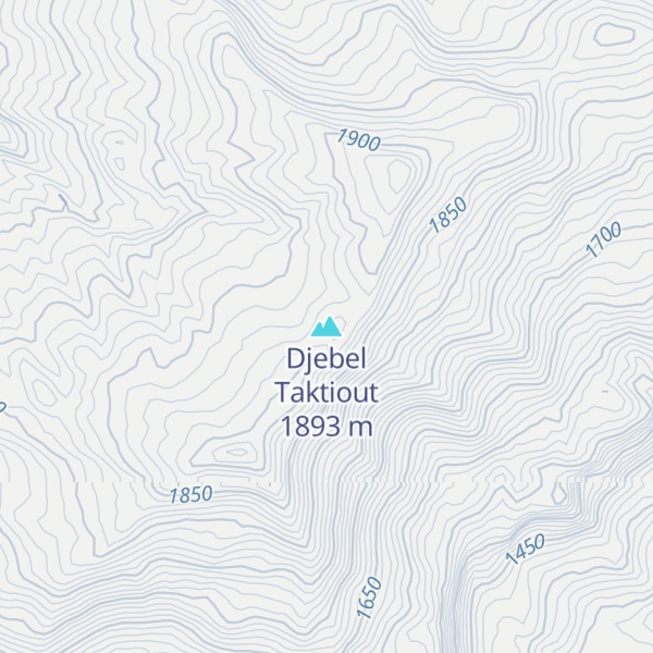 Map of Djebel Taktiout