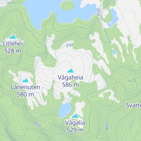 Map of Vågaheia