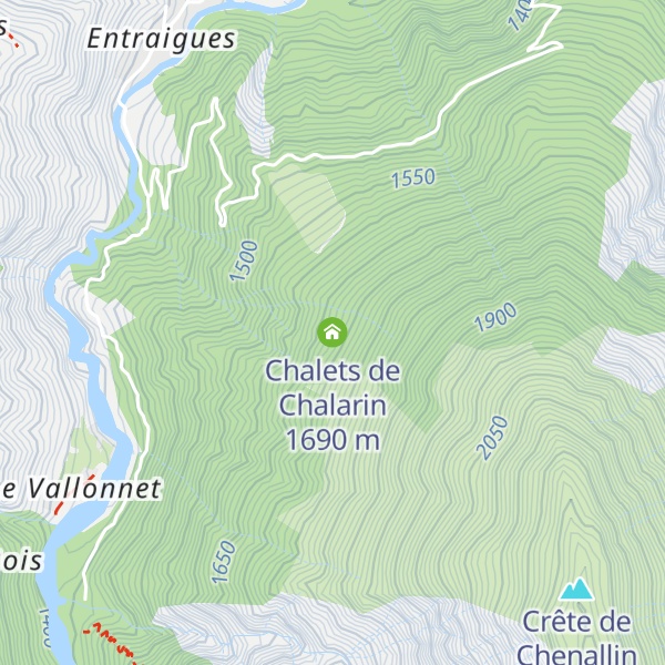 Map of Chalets de Chalarin