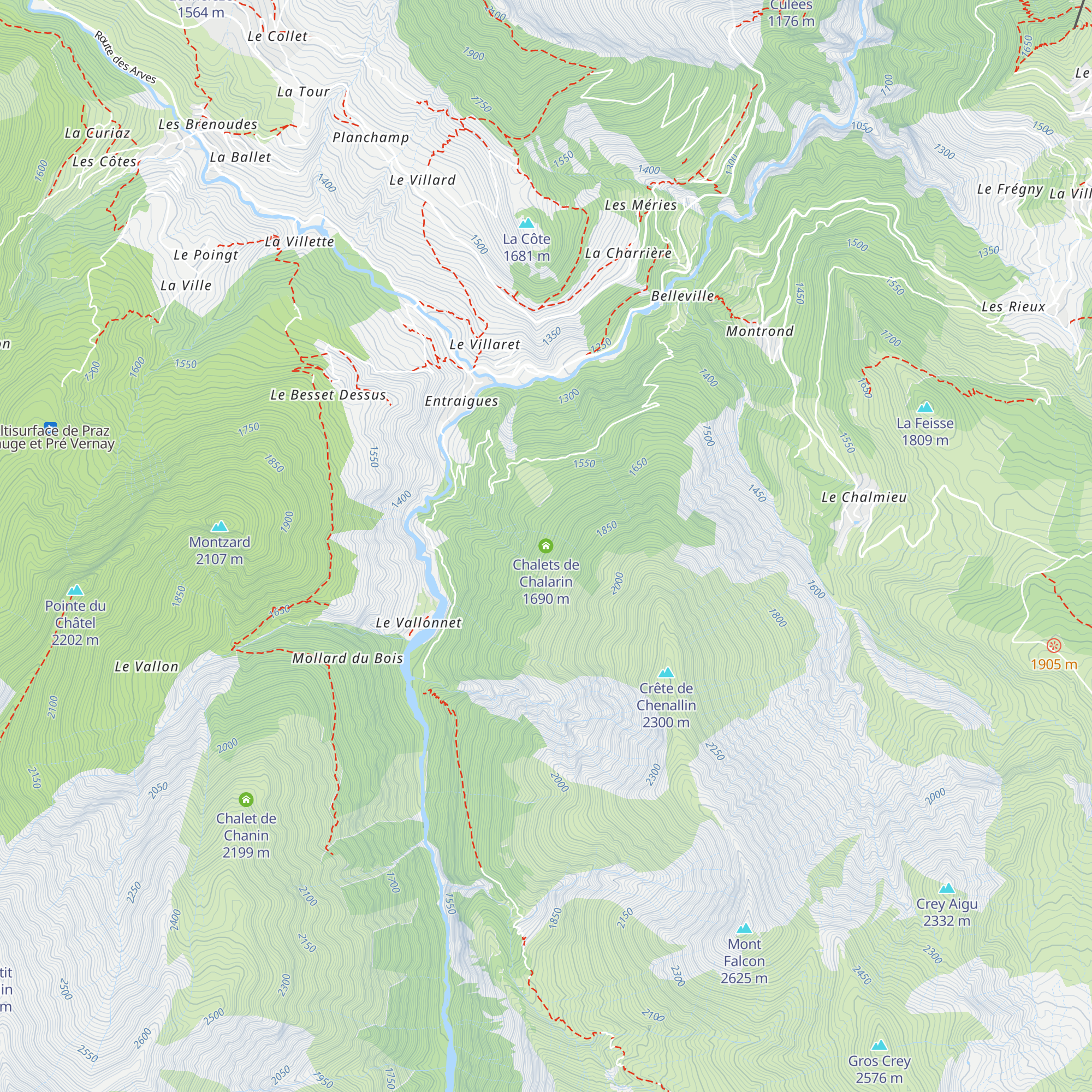Chalets de Chalarin map