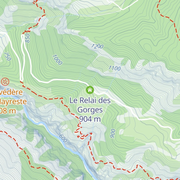 Map of Le Relai des Gorges