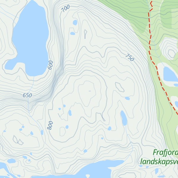 Map of Sauafjellet