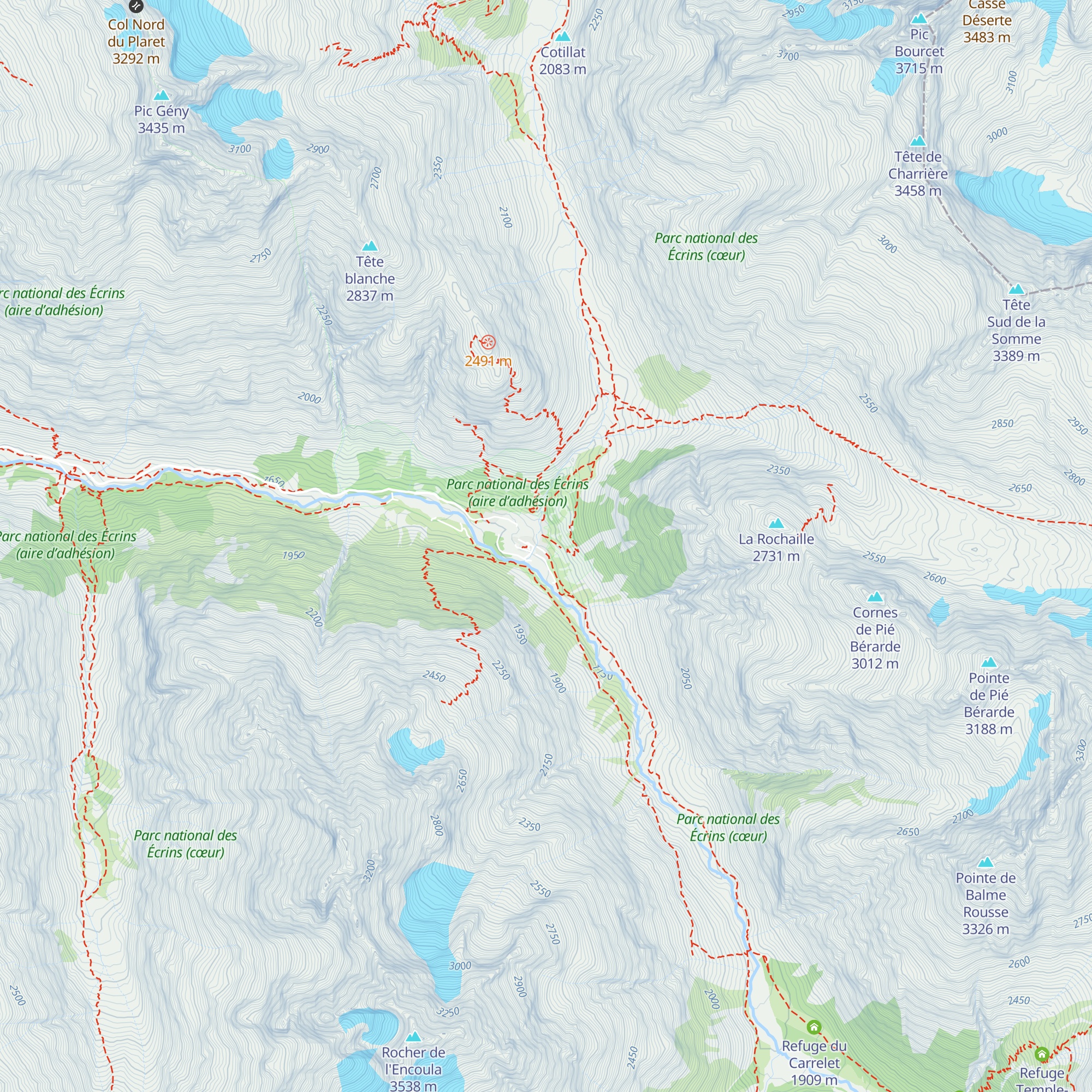 Chalet Alpin de la Bérarde map