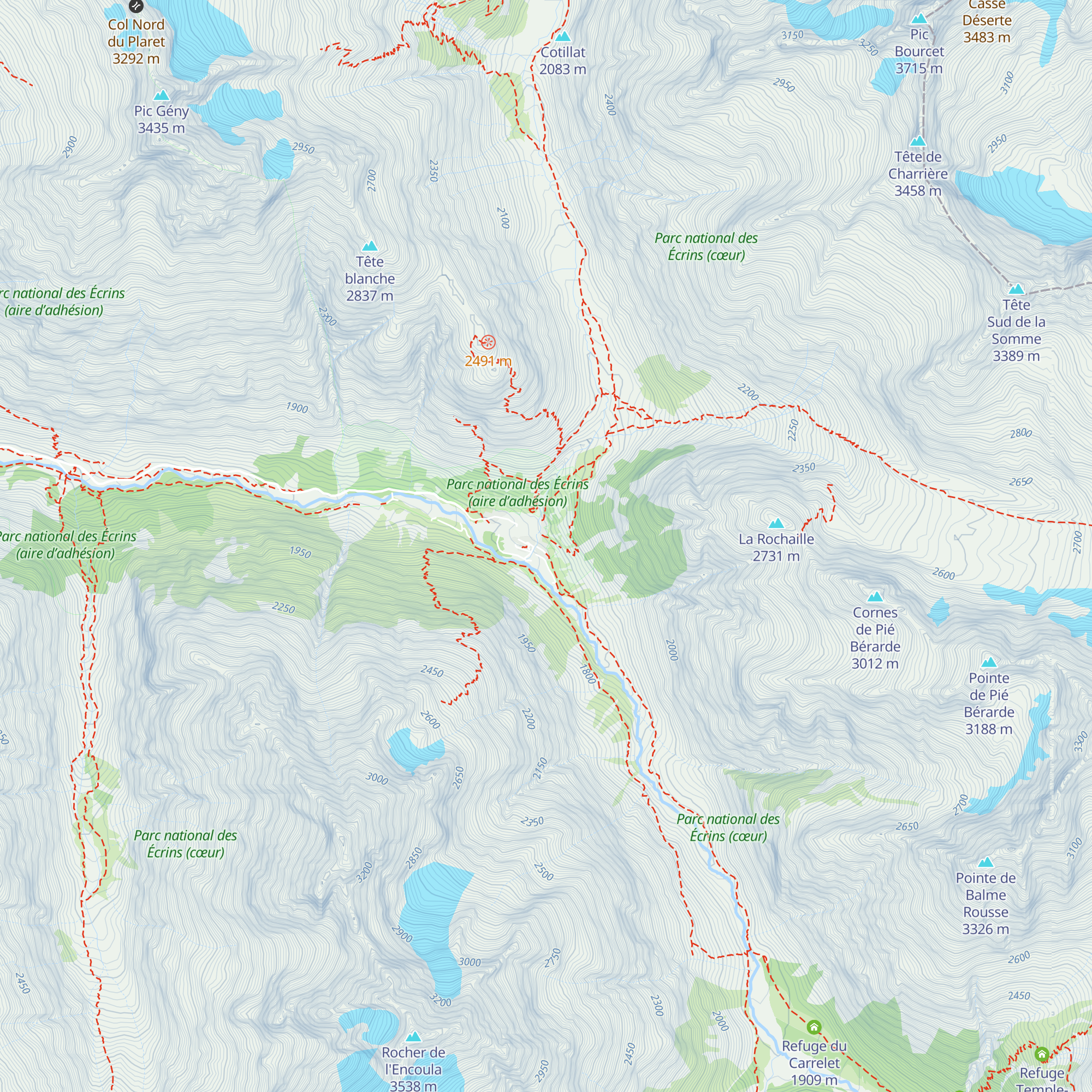 Chalet Alpin de la Bérarde map