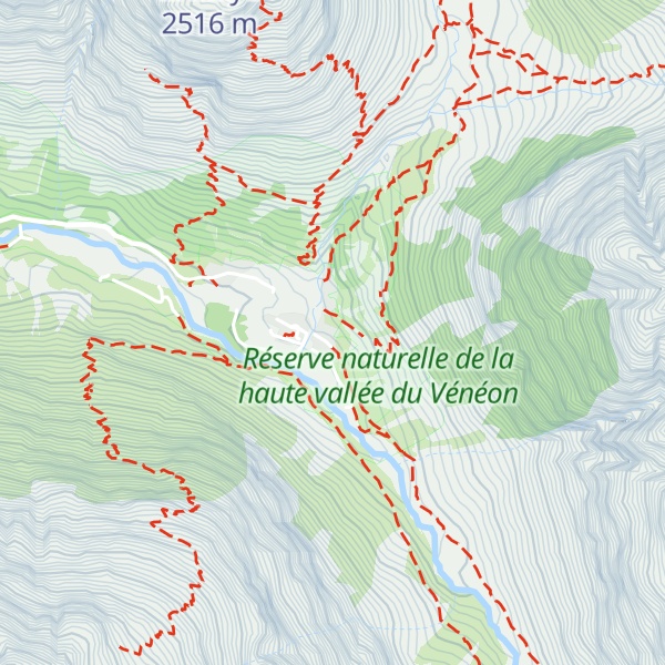 Map of Chalet Alpin de la Bérarde