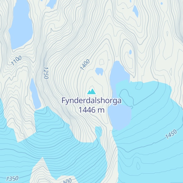 Map of Fynderdalshorga