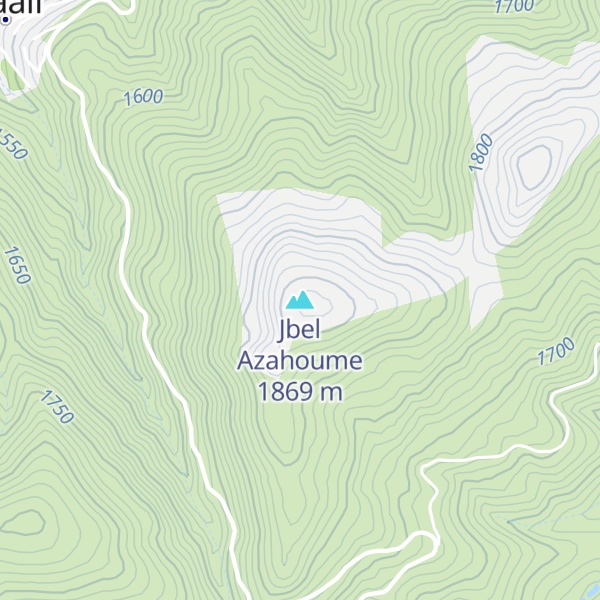 Map of Jbel Azahoume