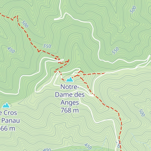 Map of Notre-Dame des Anges