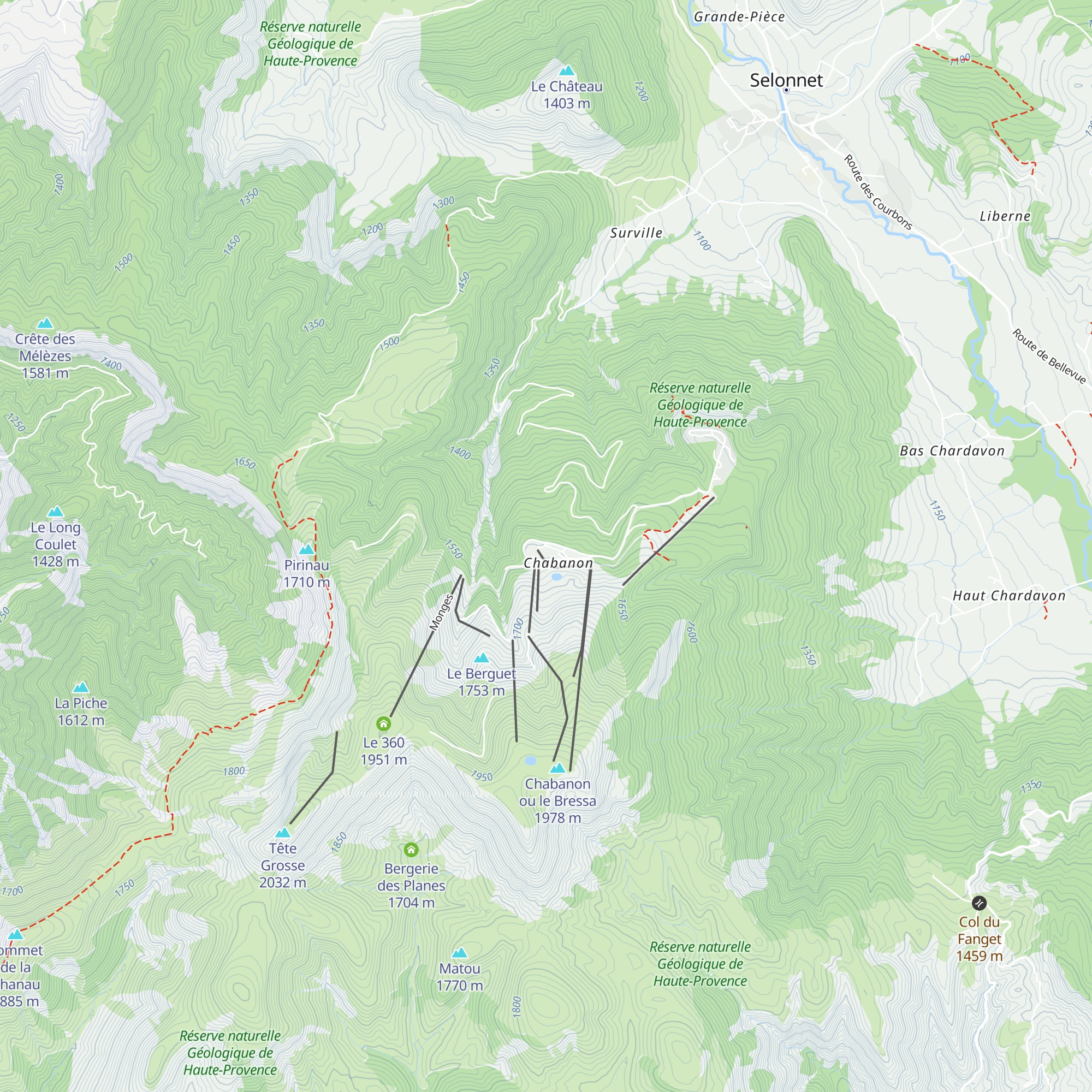 le XVII map
