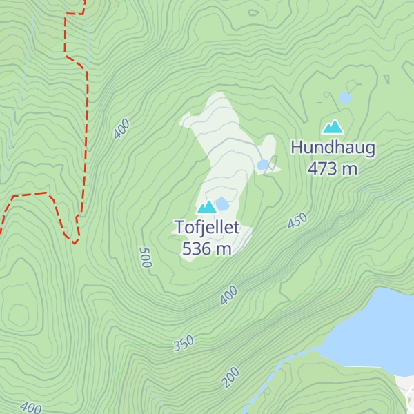 Map of Tofjellet