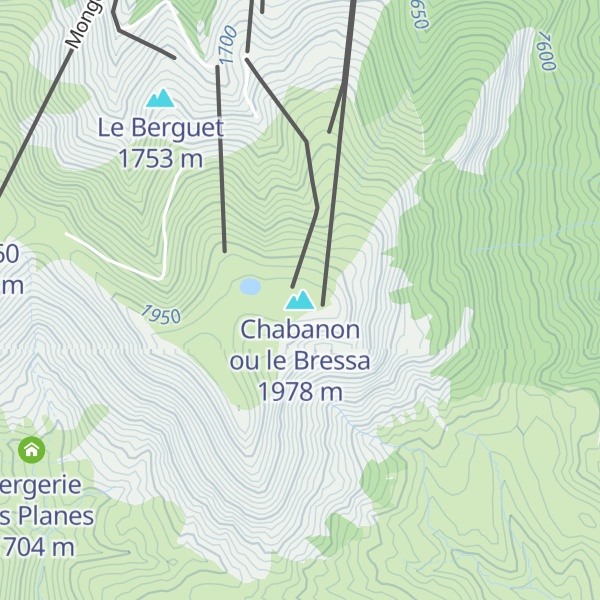 Map of Chabanon ou le Bressa