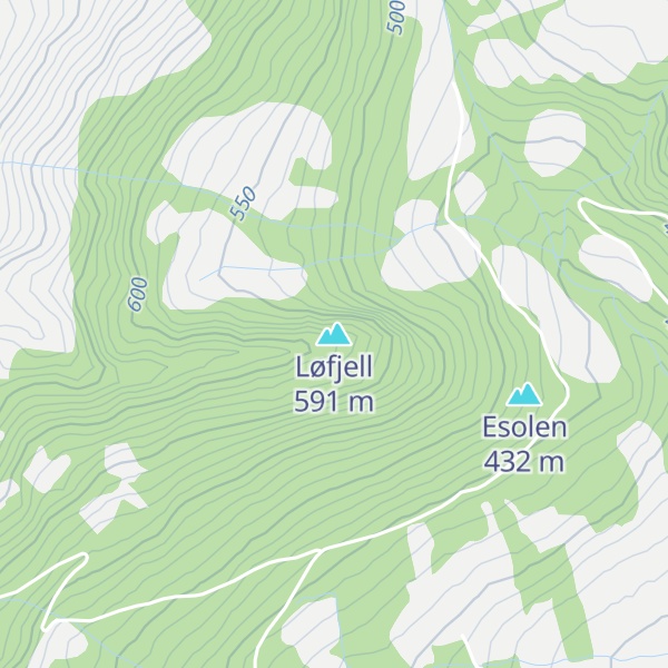 Map of Løfjell