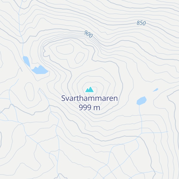 Map of Svarthammaren