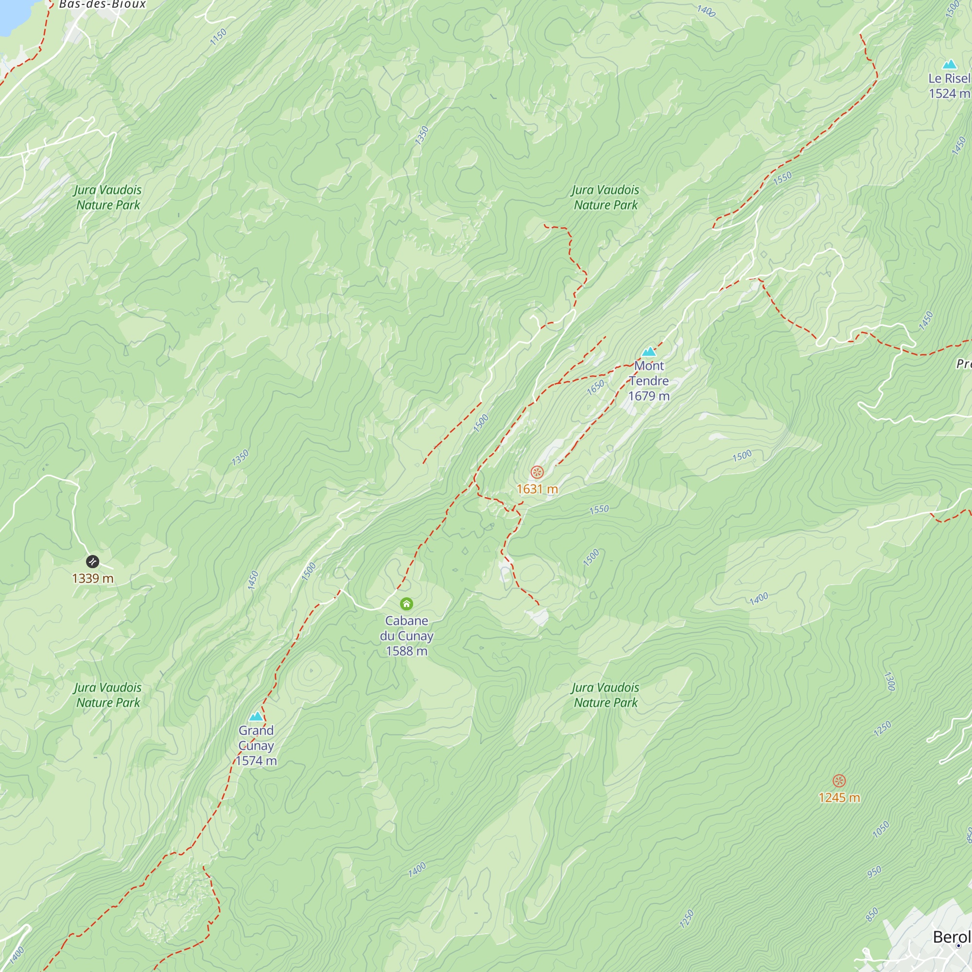Cabane La Pivette map