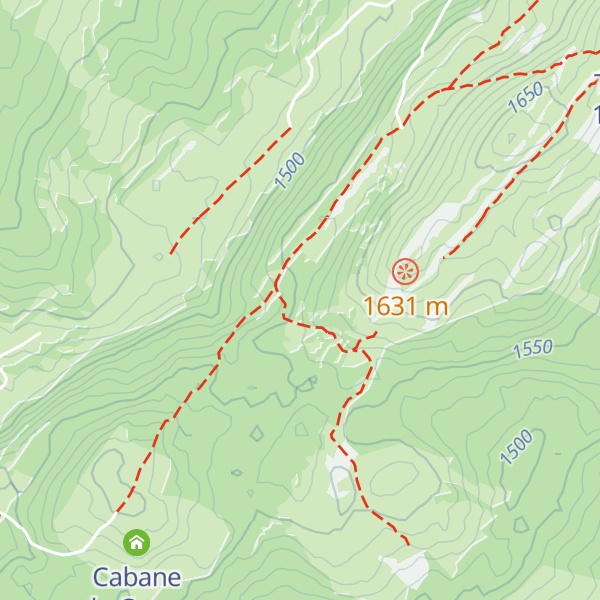 Map of Cabane La Pivette