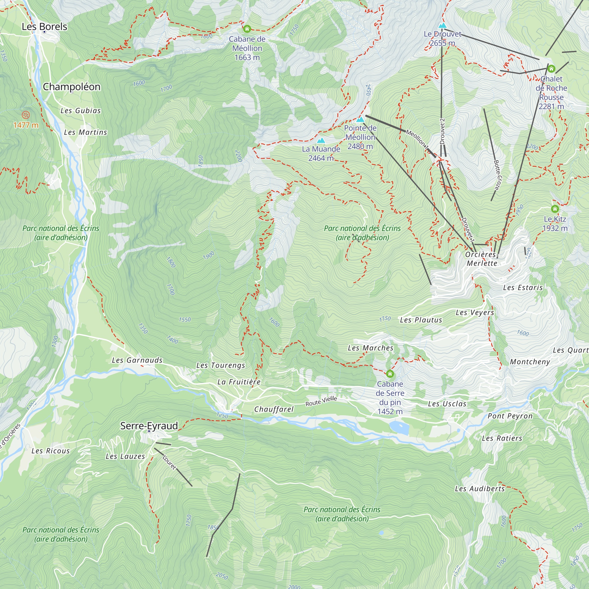 La Chabanne map
