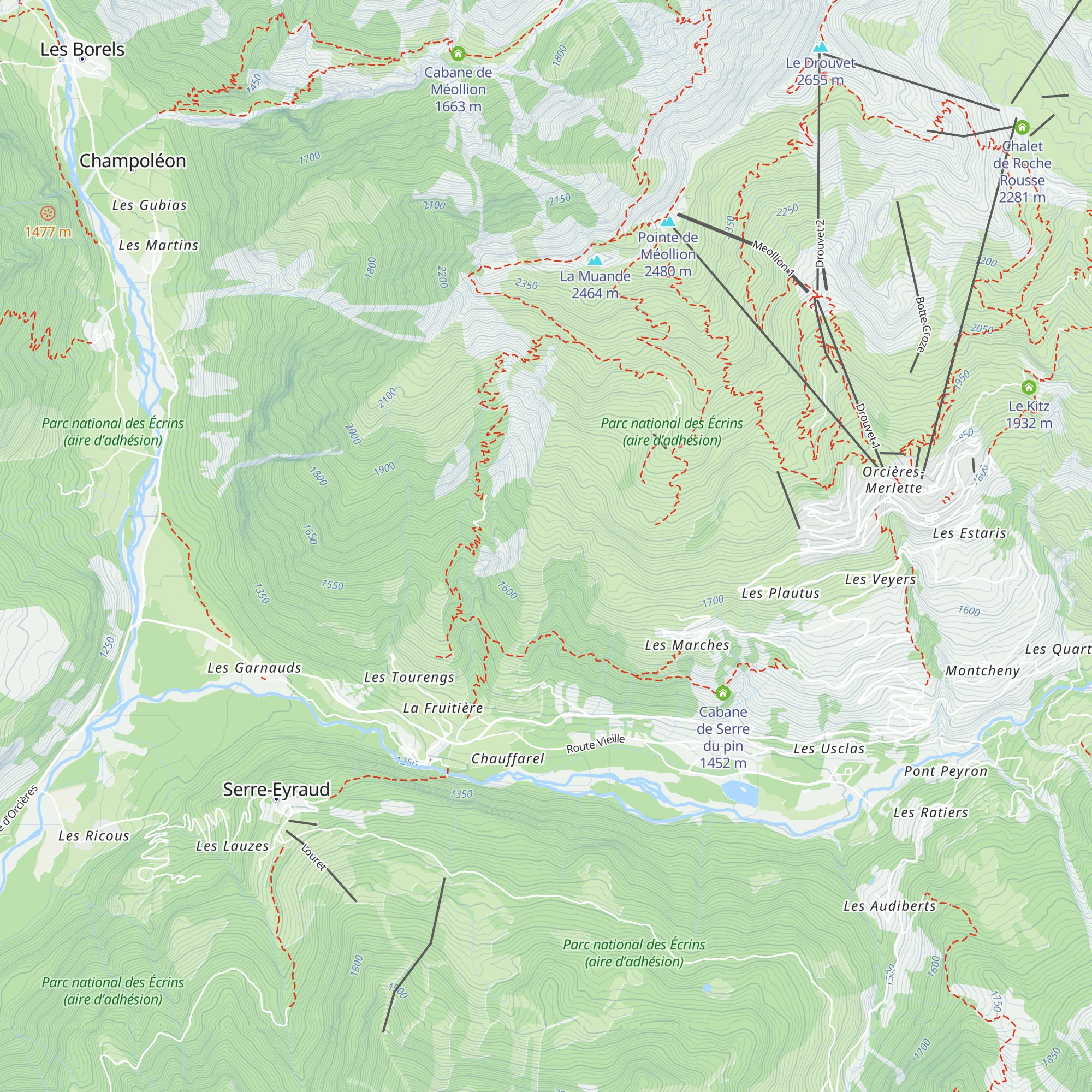 La Chabanne map