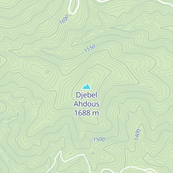 Map of Djebel Ahdous
