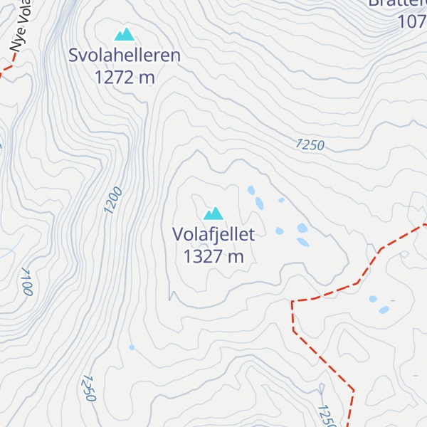 Map of Volafjellet