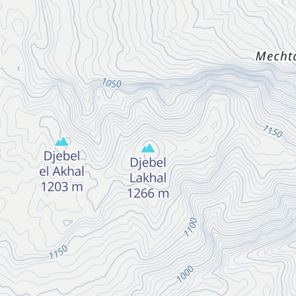 Map of Djebel Lakhal