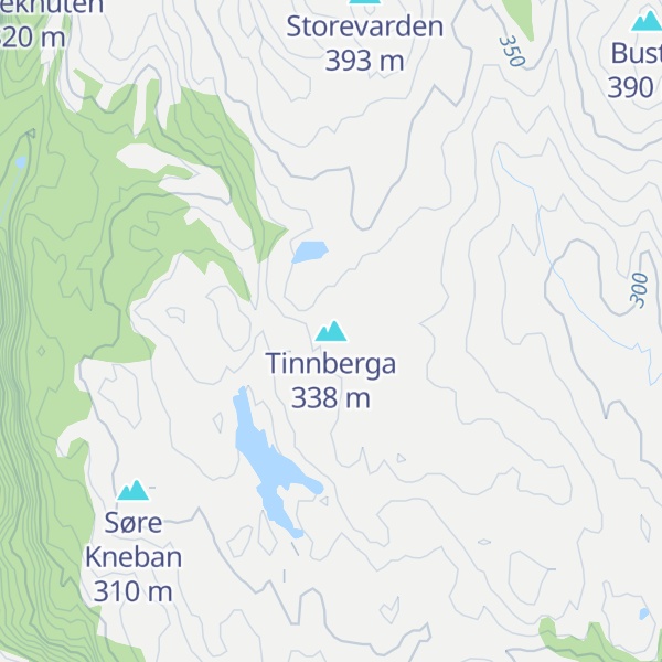 Map of Tinnberga