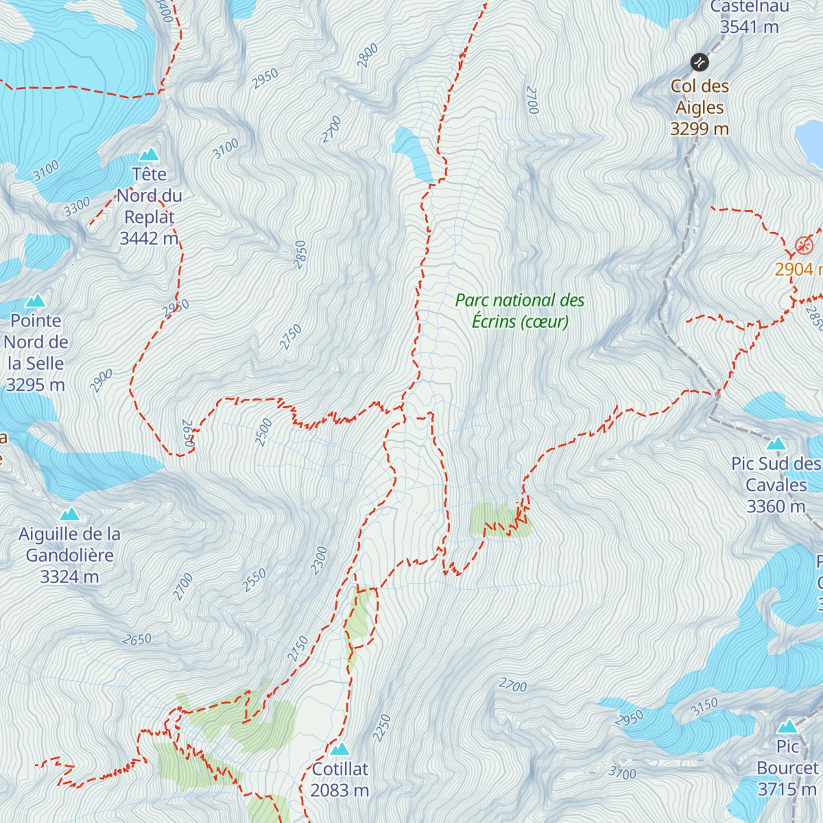 Refuge du Châtelleret map