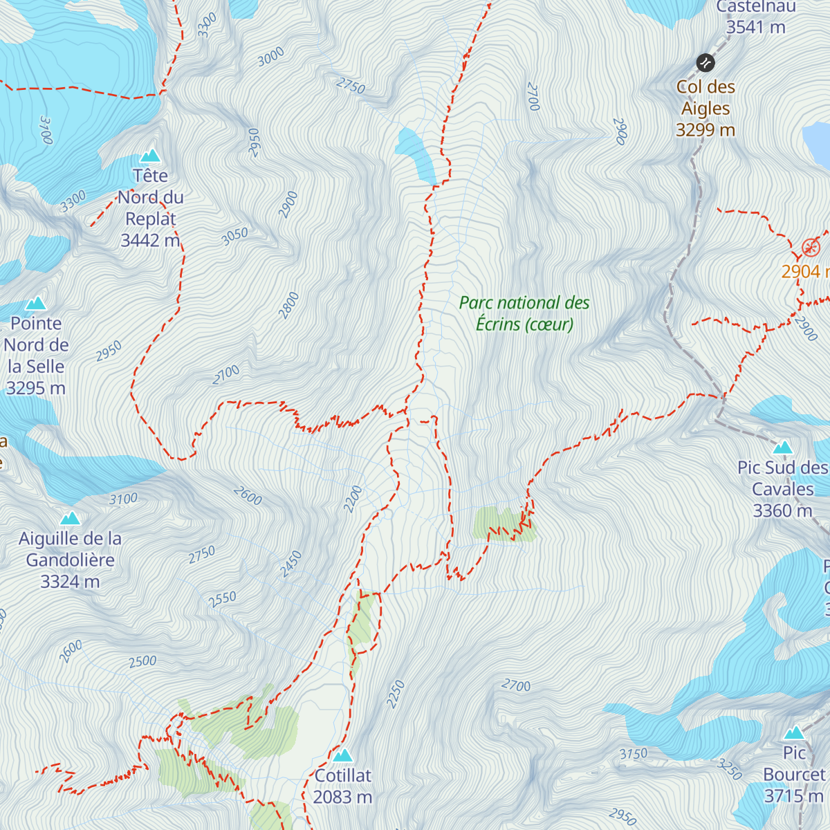 Refuge du Châtelleret map