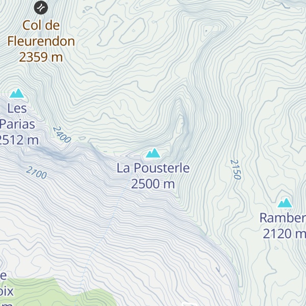 Map of La Pousterle