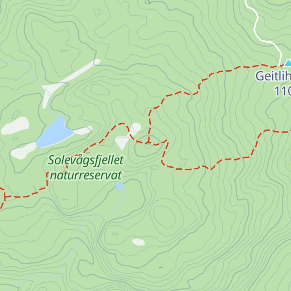 Map of Solavågsfjellet