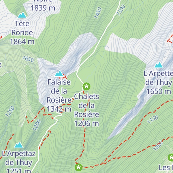 Map of Chalets de la Rosière
