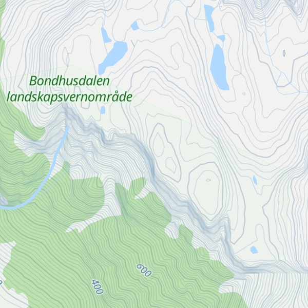 Map of Husafjellet