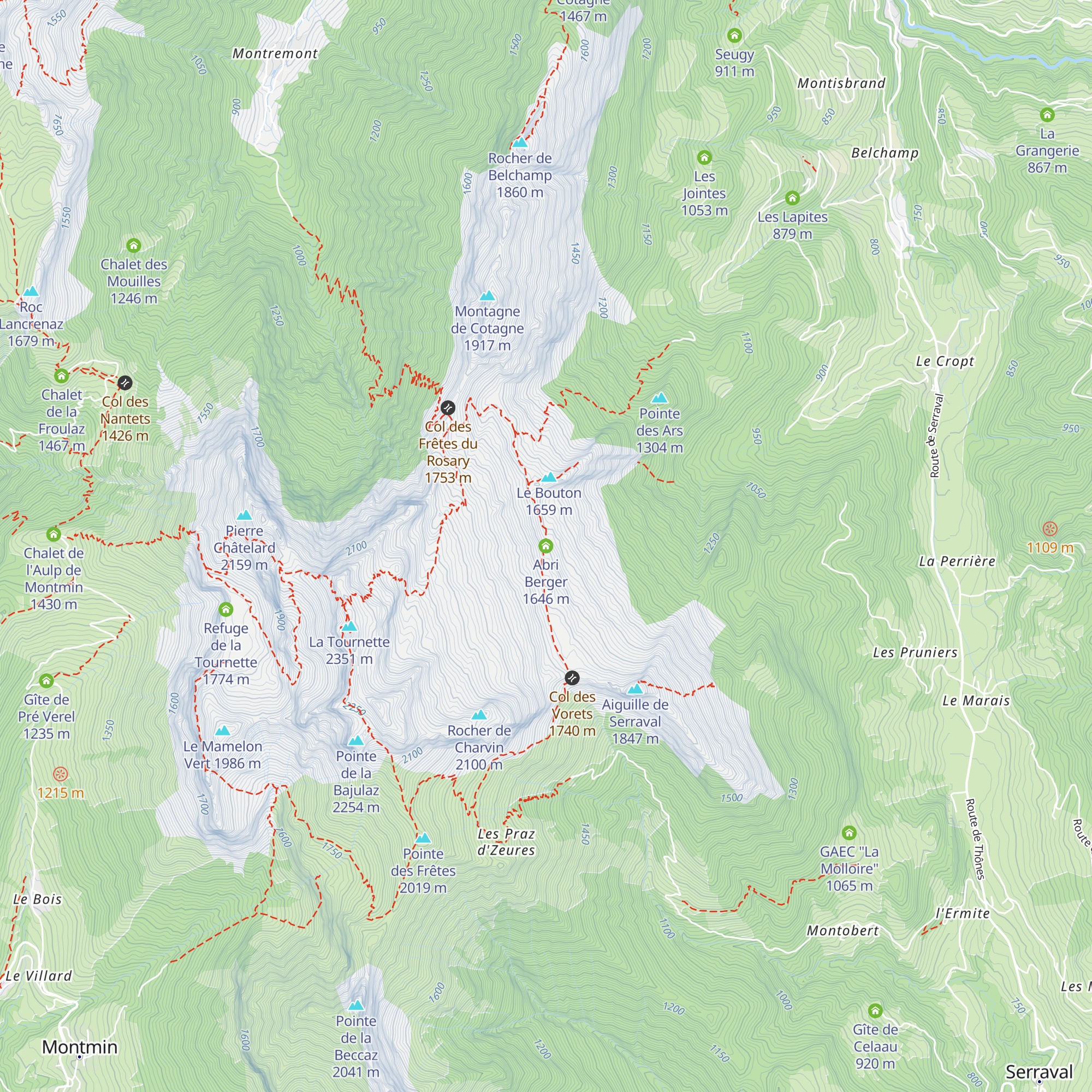Abri Berger map