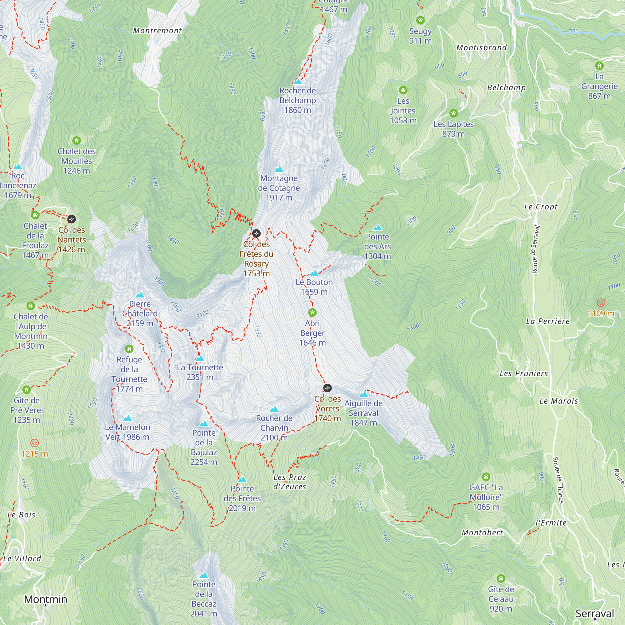 Abri Berger map