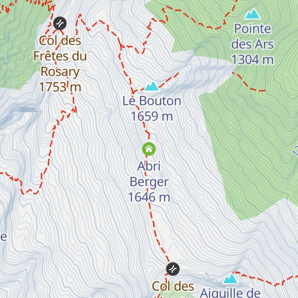 Map of Abri Berger