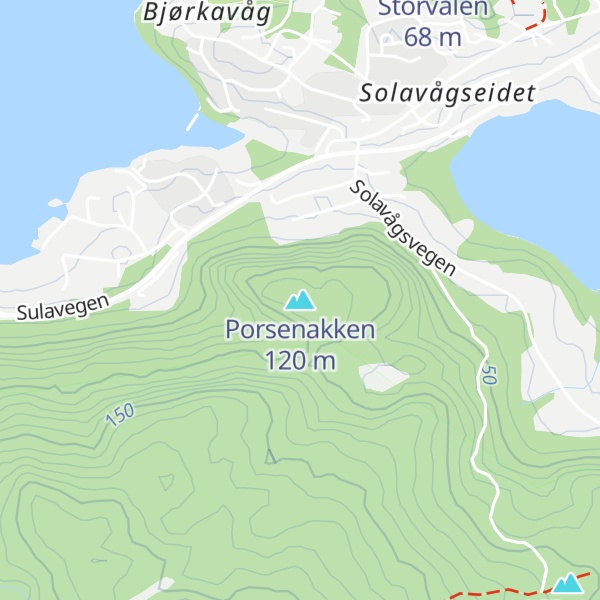 Map of Porsenakken