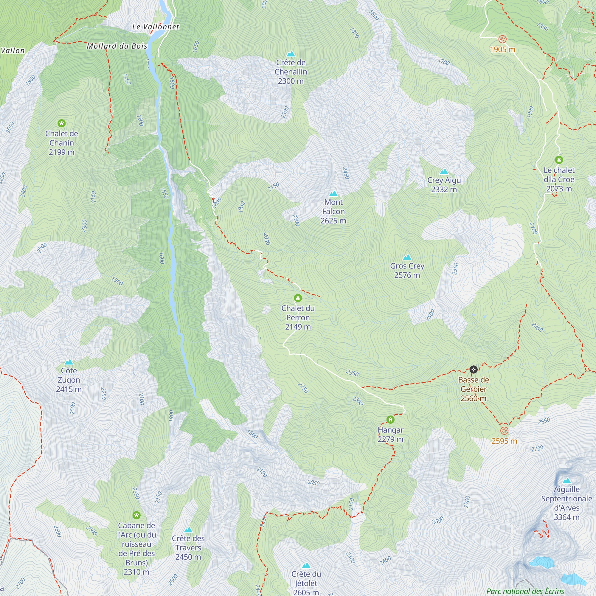 Chalet du Perron map