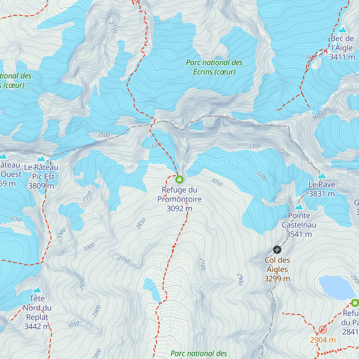 Refuge du Promontoire map