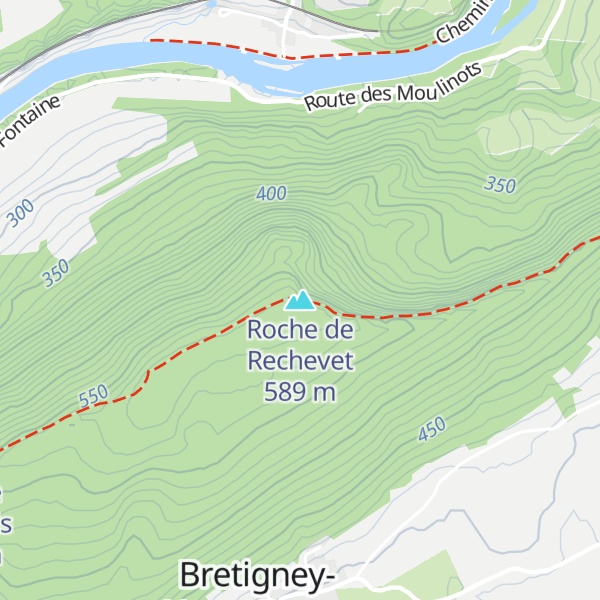 Map of Roche de Rechevet