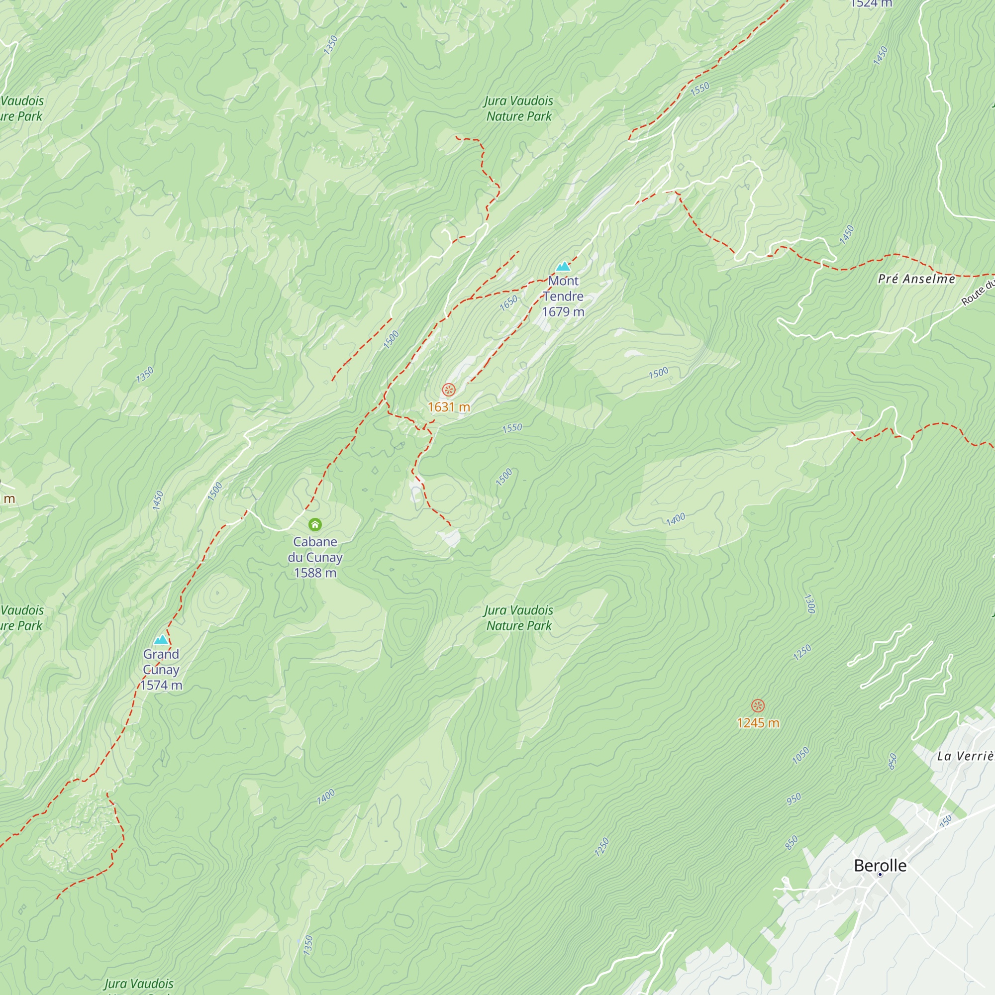 Cabane du Creux d'Enfer map