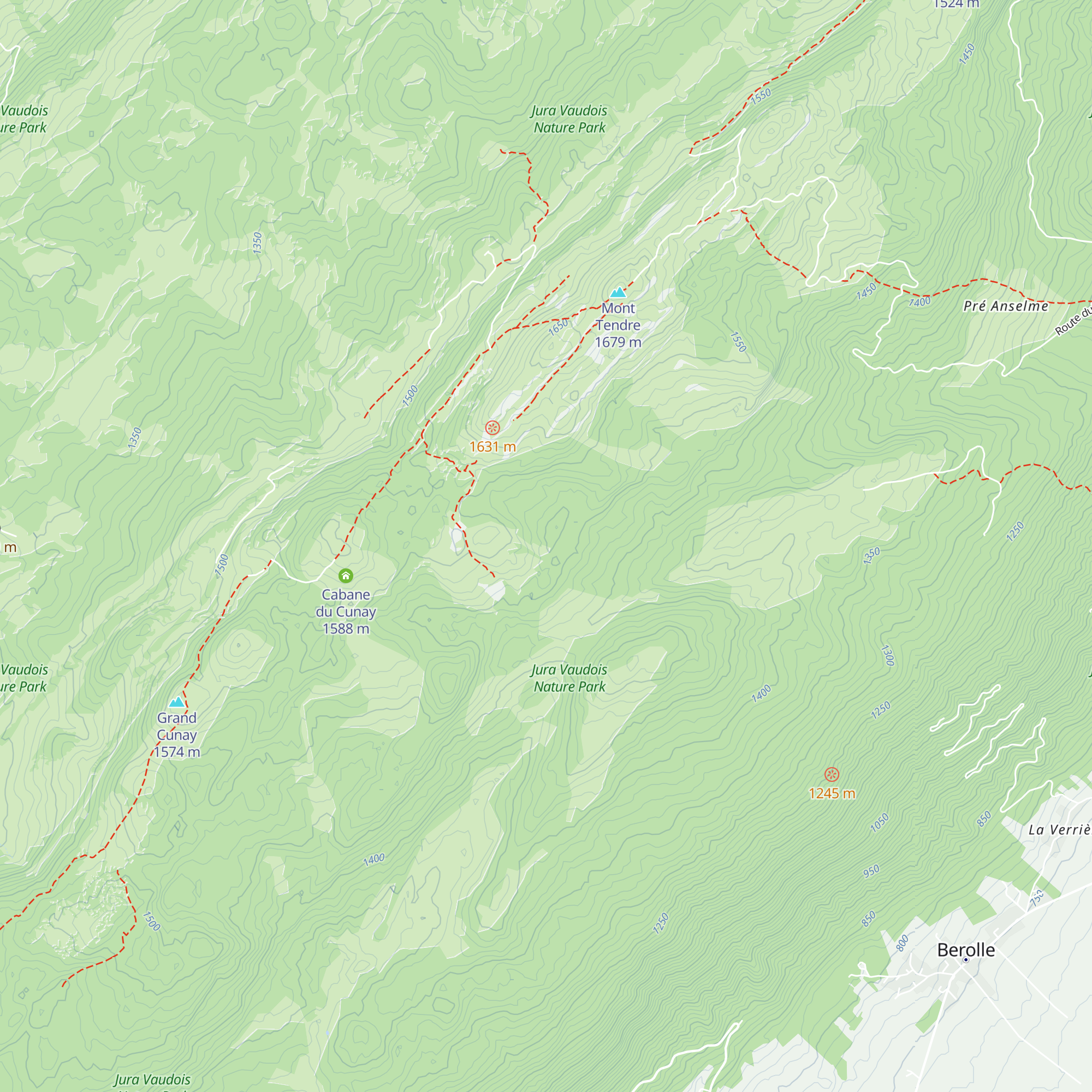 Cabane du Creux d'Enfer map