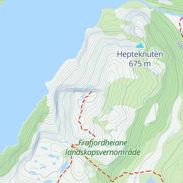 Map of Frafjordhatten
