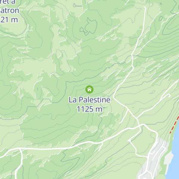 Map of La Palestine