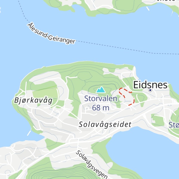 Map of Grøthaugen