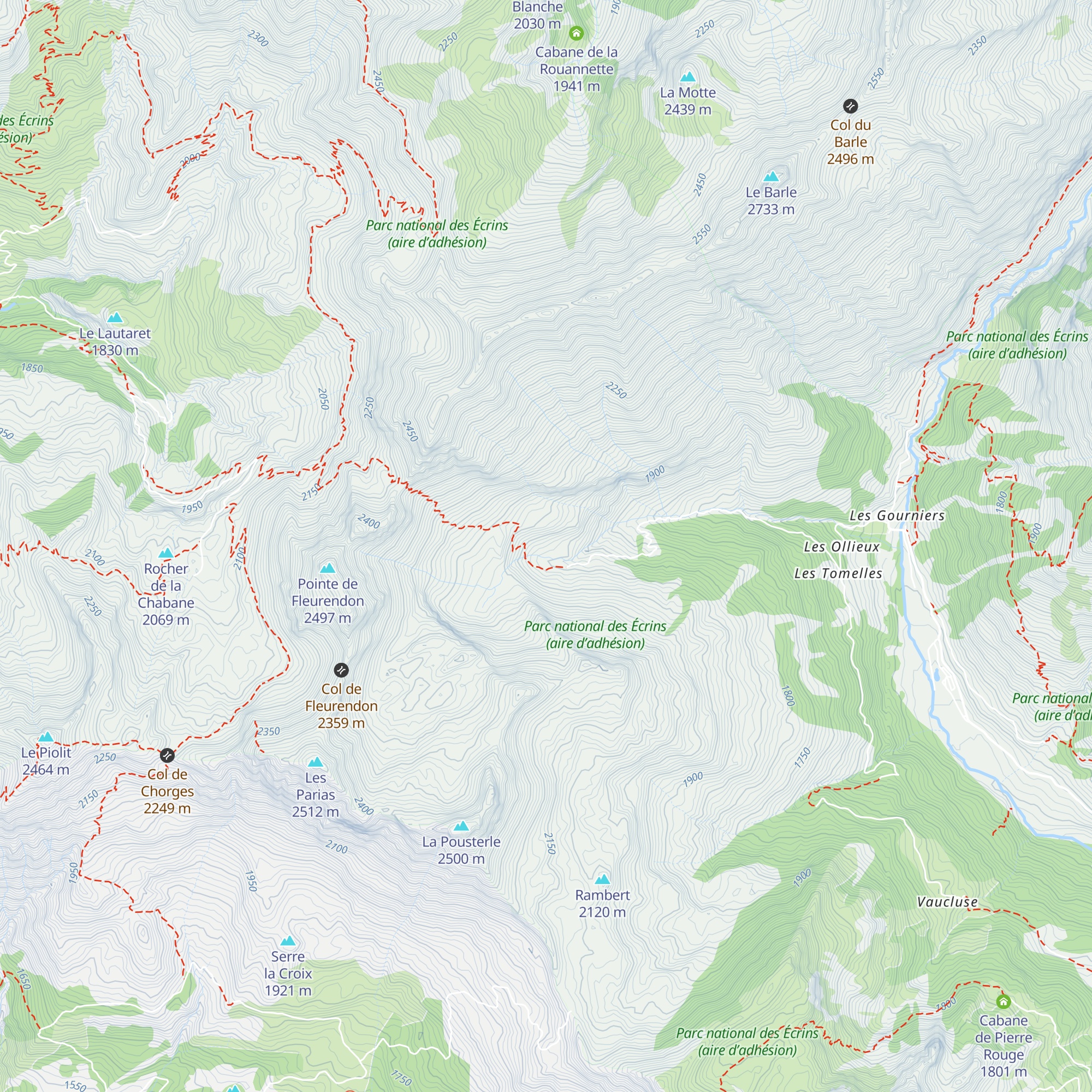 Nouvelle cabane du Vallon map